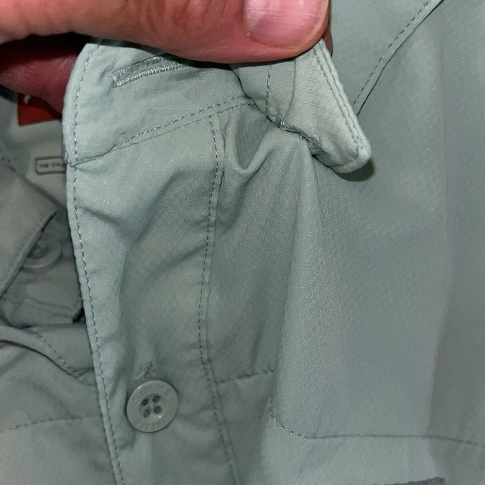 Simms Guide Series Pastel Green Vented Fishing Fisherman SS Shirt XL Polyester - Picture 5 of 5